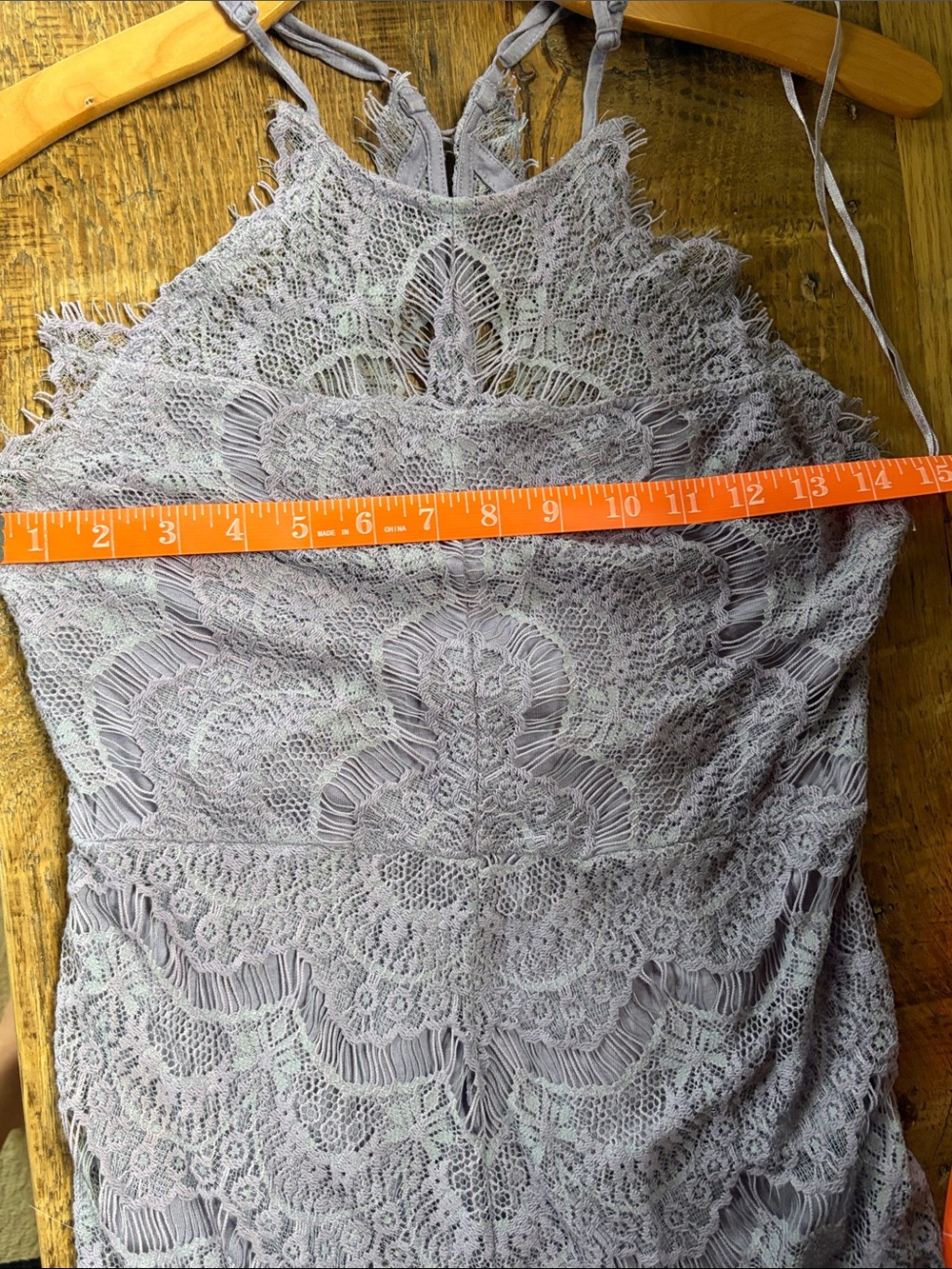 Free People Lavender Lace Backless Halter Mini Dress - Picture 5 of 5